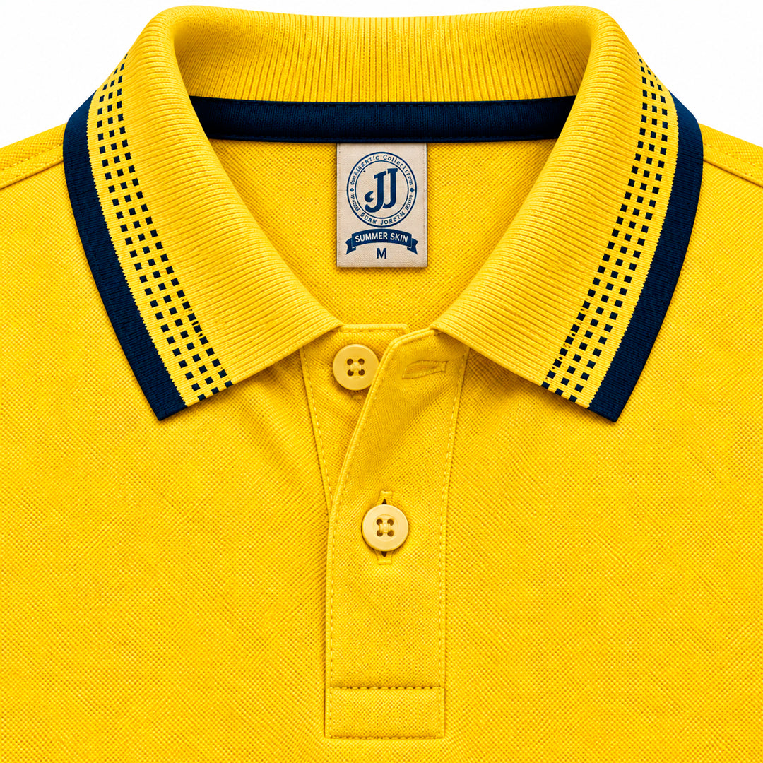 Polo Jacquard Amarillo