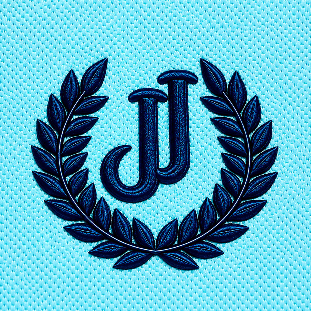 Polo Jacquard Azul Agua