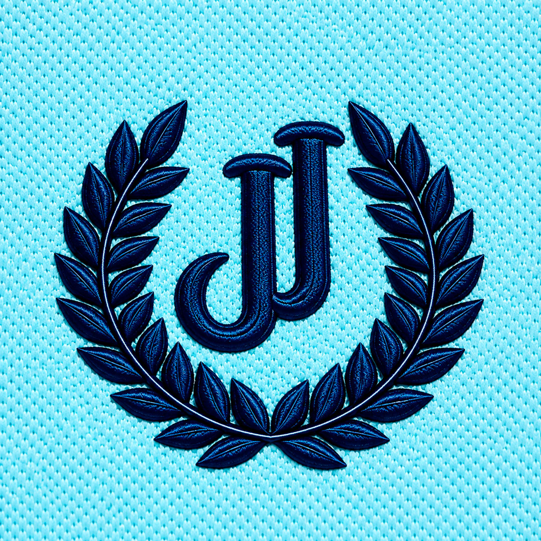 Polo Jacquard Azul Agua