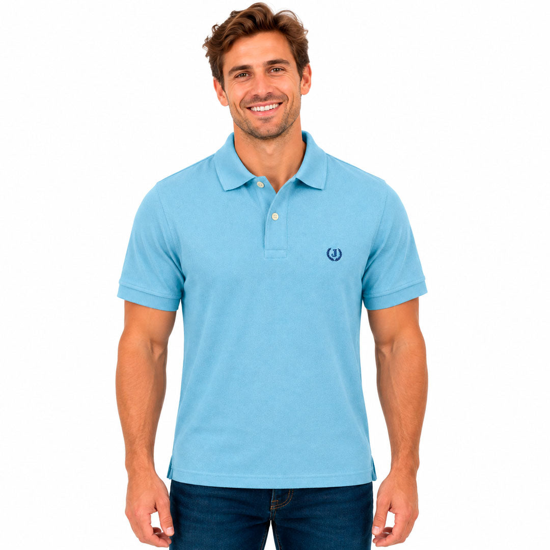 Polo Piqué Azul Agua