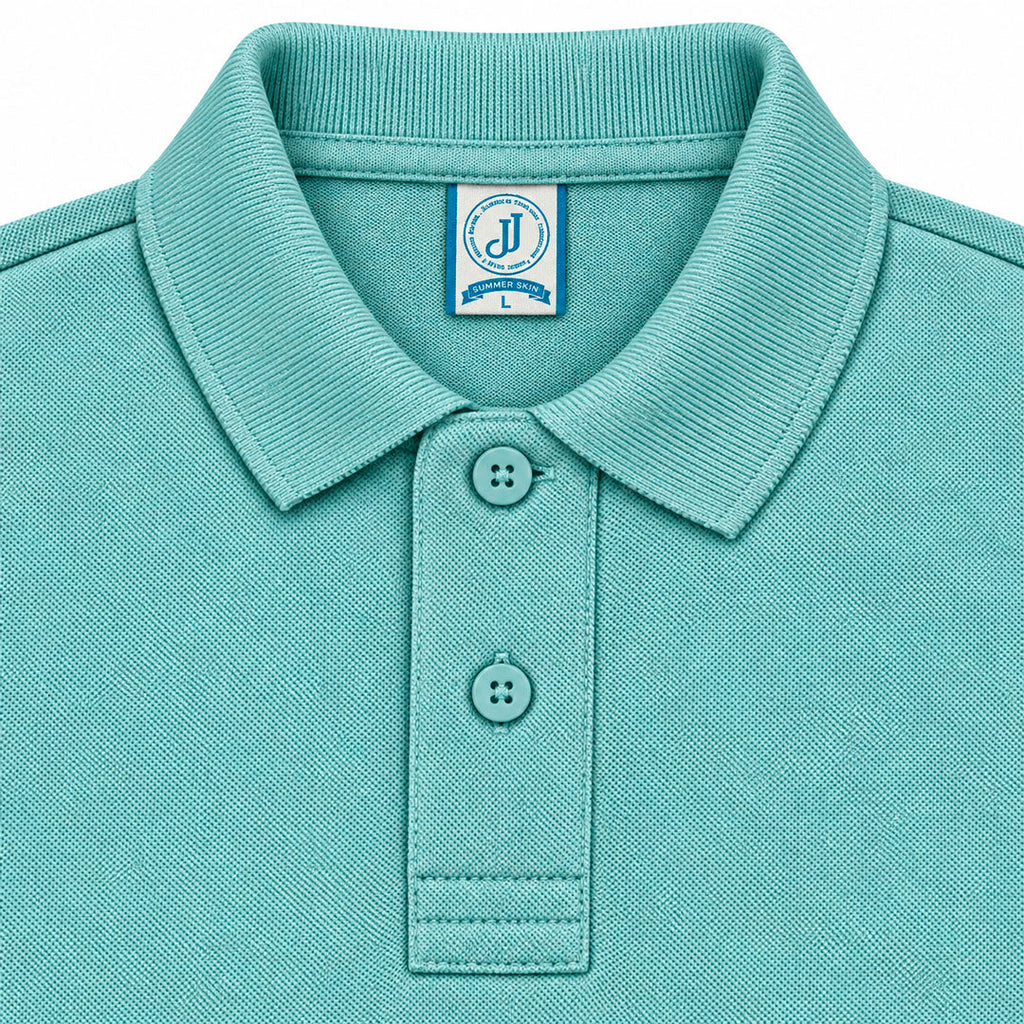 Polo Piqué Azul Jaspe