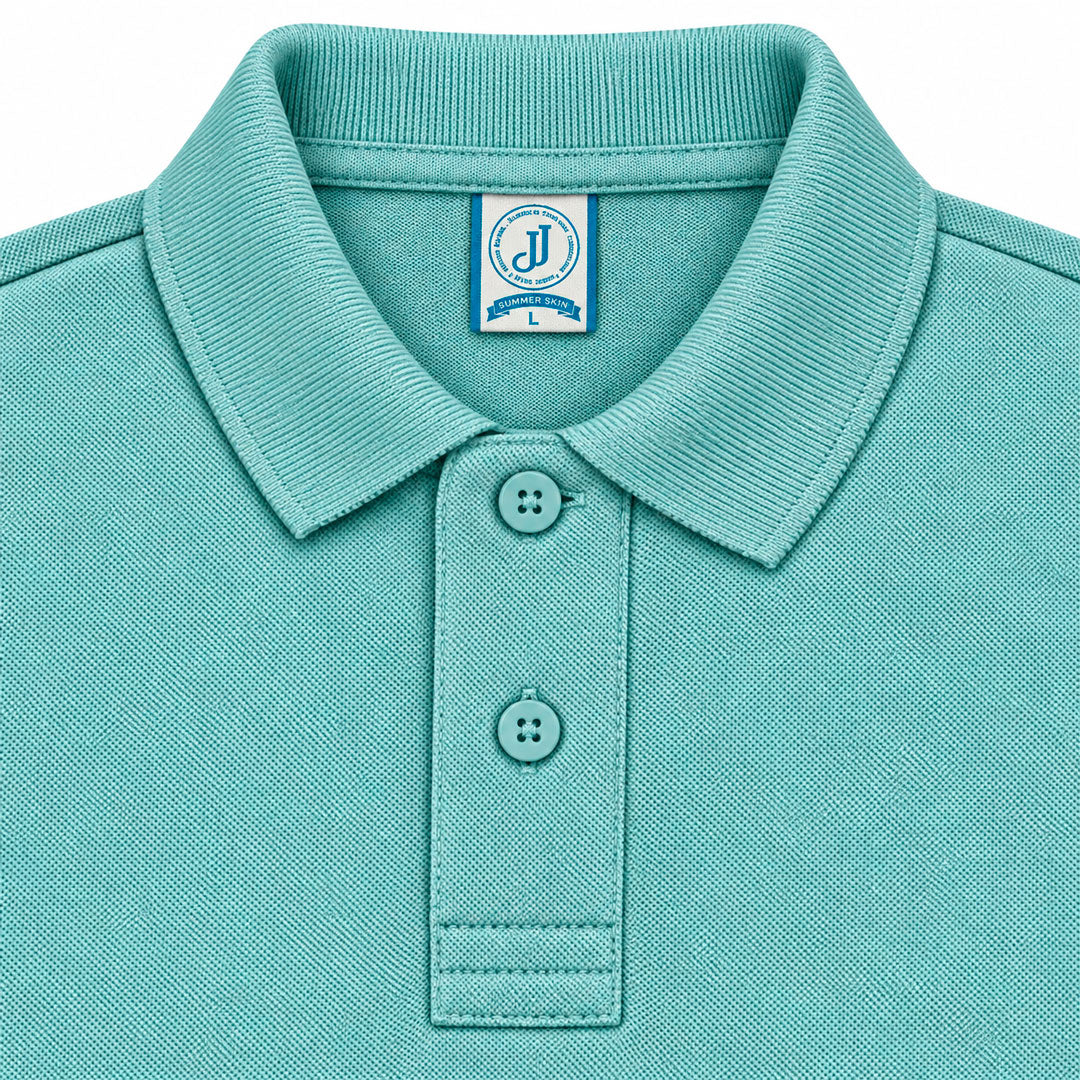 Polo Piqué Azul Jaspe