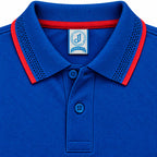 Polo Jacquard Azul Petroleo
