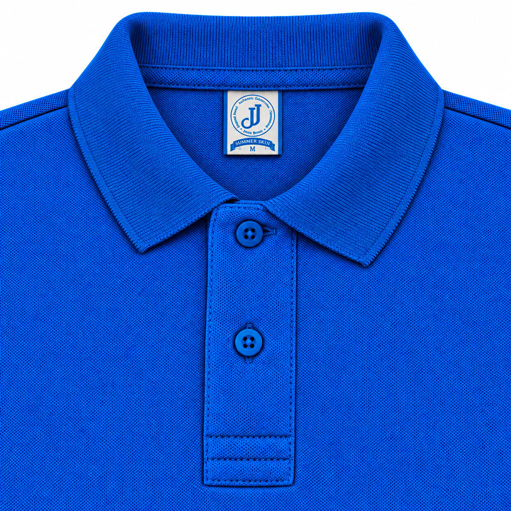Polo Piqué Azul Rey