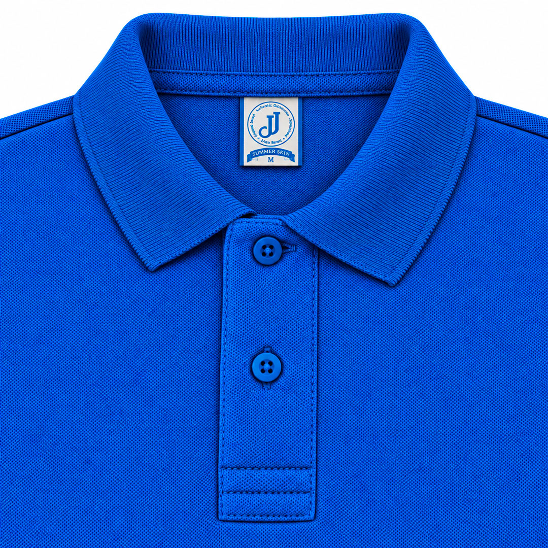 Polo Piqué Azul Rey