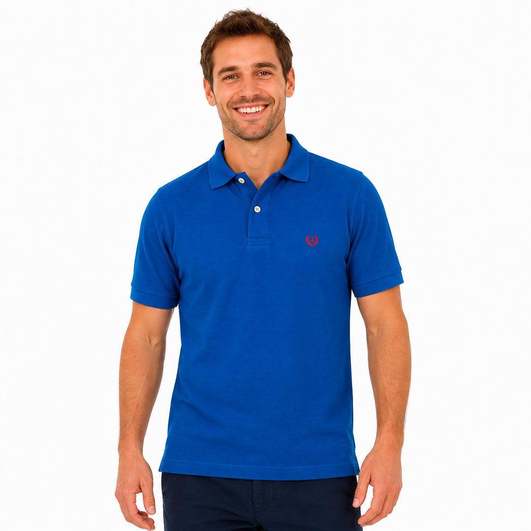 Polo Piqué Azul Rey