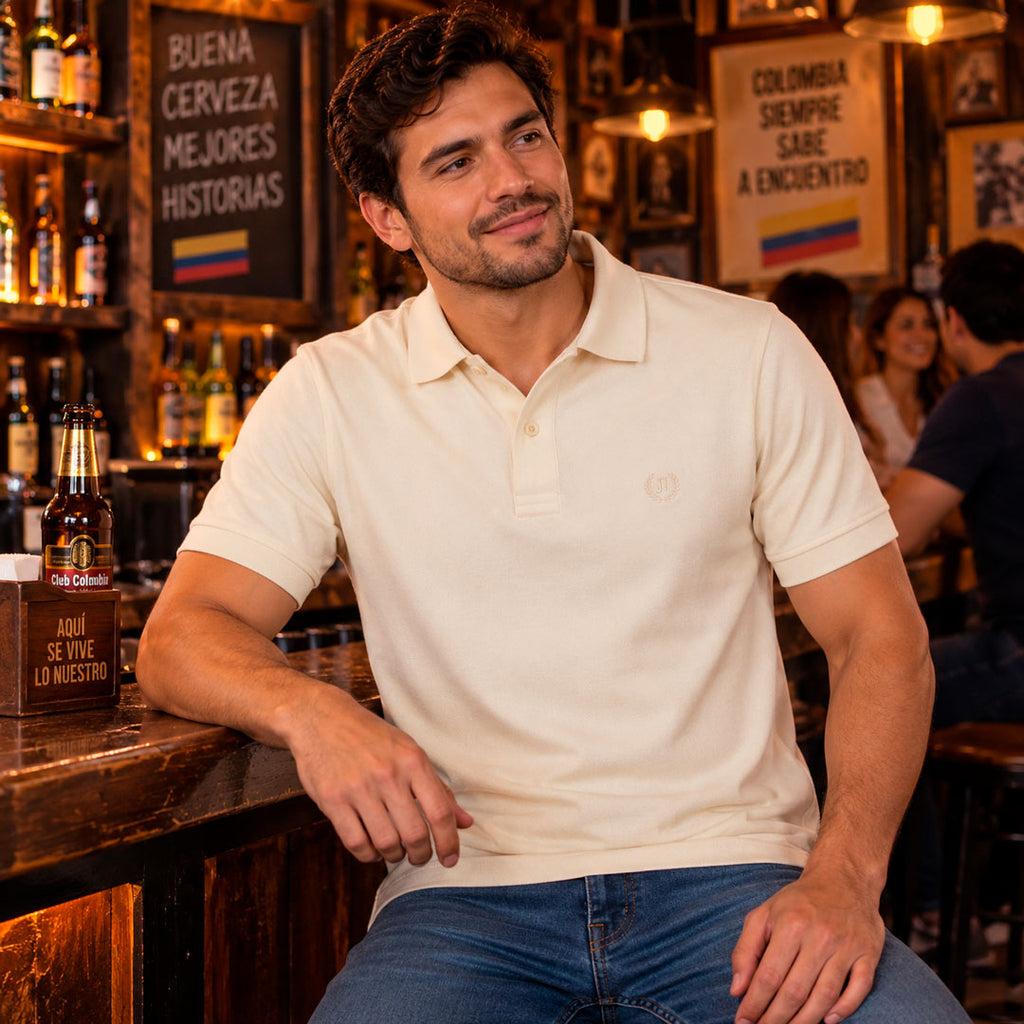 Polo Piqué Beige