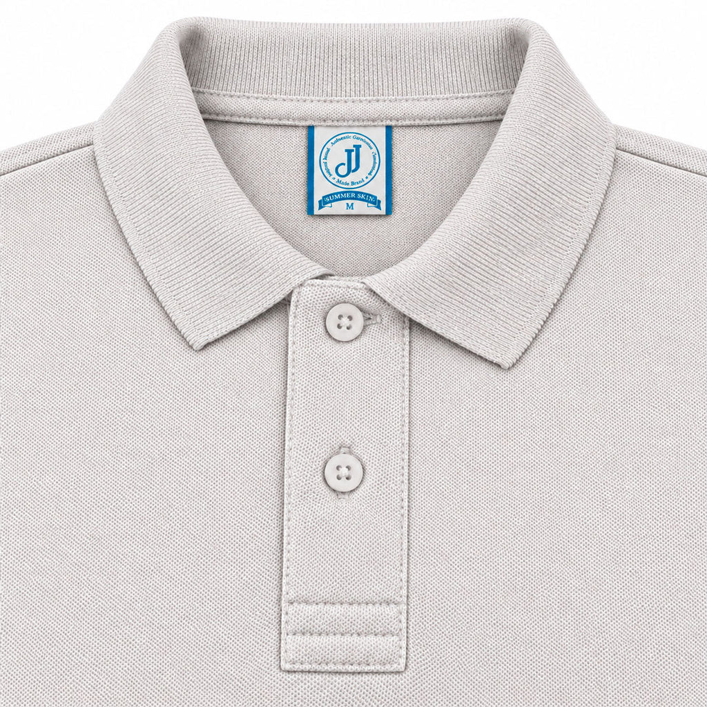 Polo Piqué Blanco Jaspe