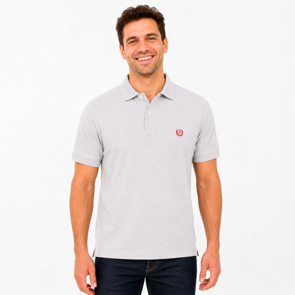 Polo Piqué Blanco Jaspe