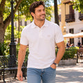 Polo Piqué Blanco