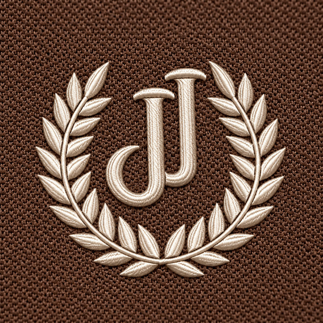 Polo Jacquard Café