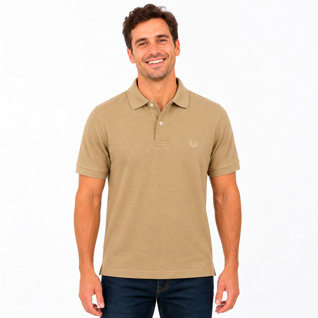 Polo Piqué Camel