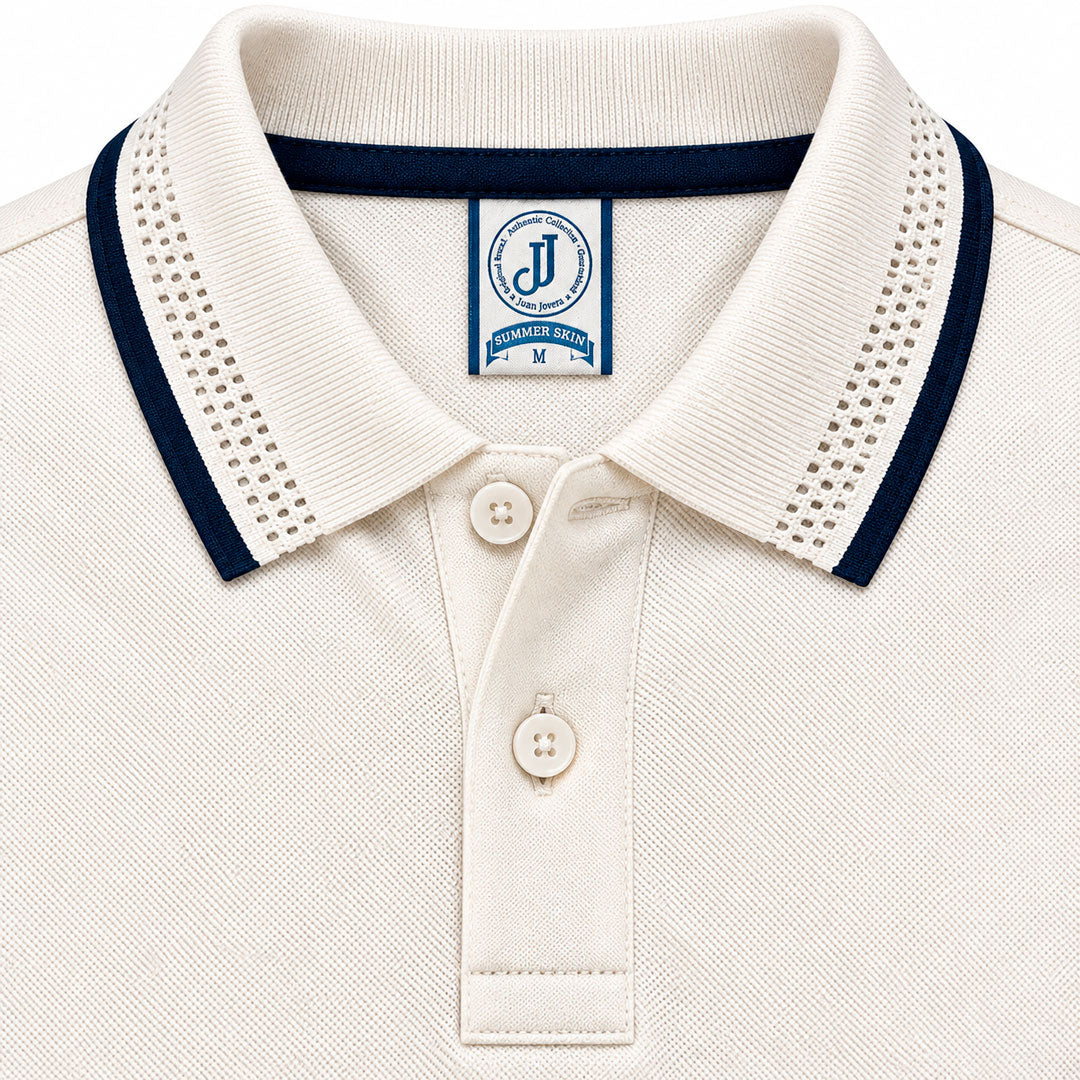 Polo Jacquard Crudo