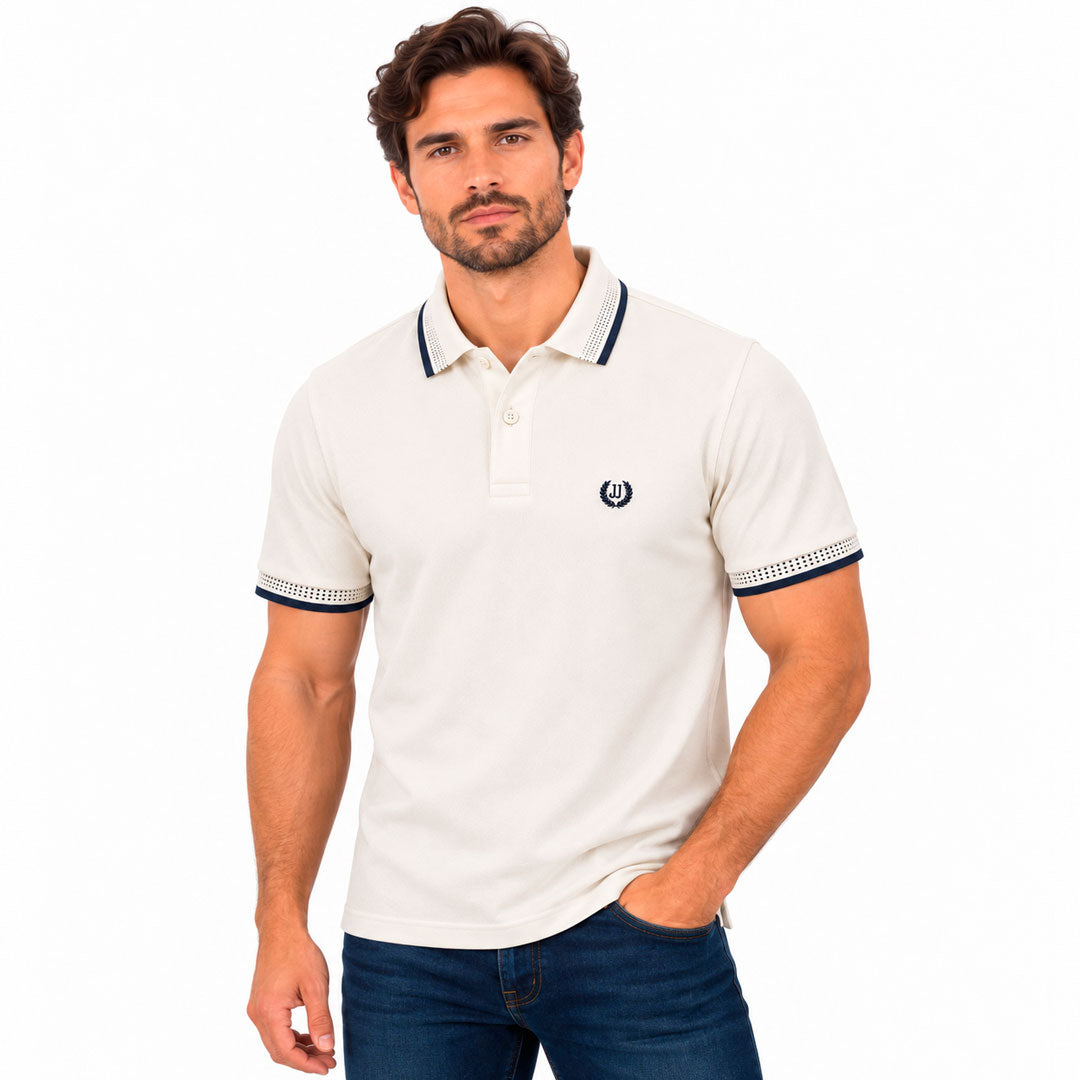 Polo Jacquard Crudo
