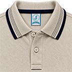 Polo Jacquard Beige Jaspe