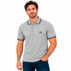 Polo Jacquard Gris Jaspe