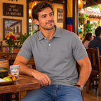 Polo Piqué Gris Jaspe