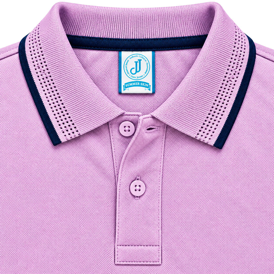 Polo Jacquard Lila
