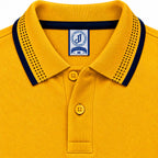 Polo Jacquard Mostaza