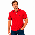Polo Jacquard Rojo