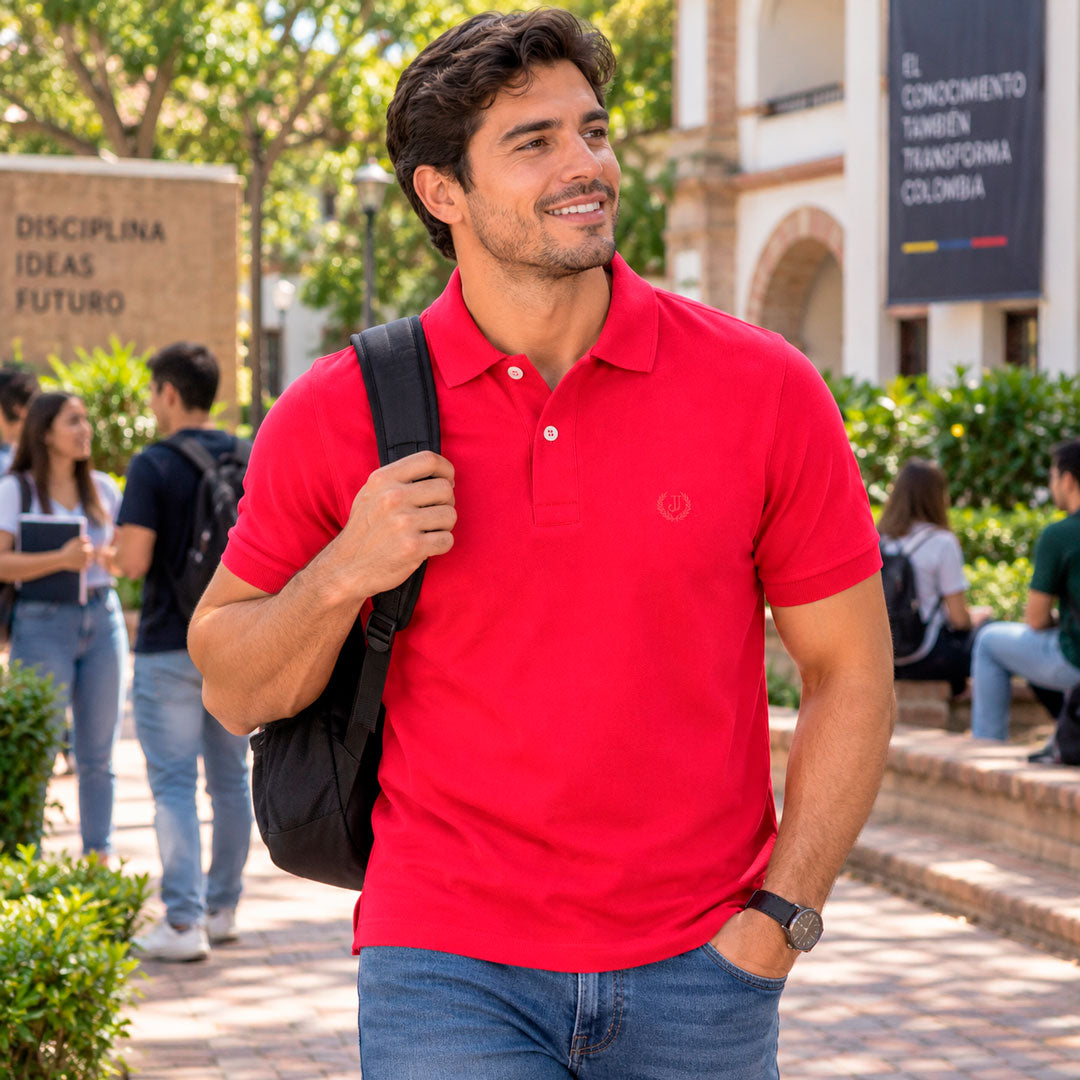 Polo Piqué Rojo Malboro