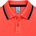 Polo Jacquard Salmón