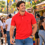 Polo Piqué Salmon