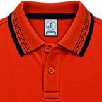 Polo Jacquard Terracota