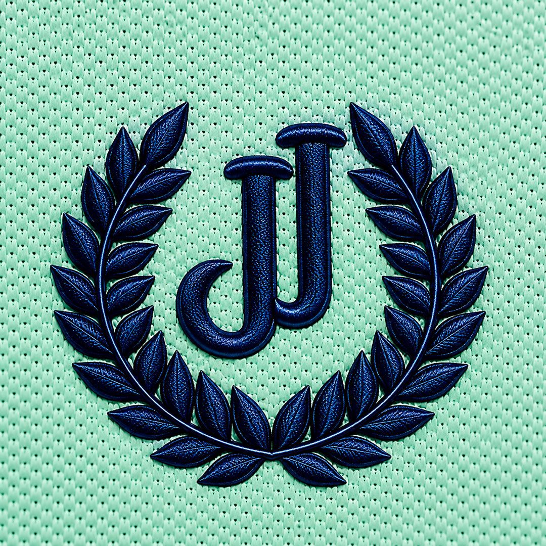 Polo Jacquard Verde Agua
