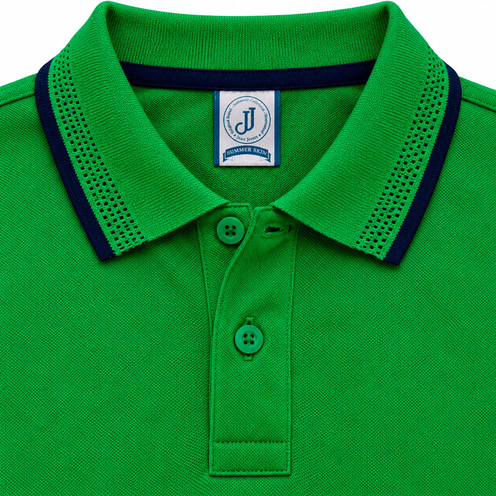 Polo Jacquard Verde Cali