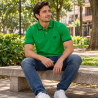 Polo Jacquard Verde Cali