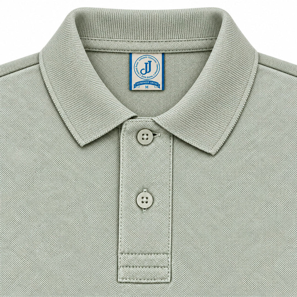 Polo Piqué Verde Jaspe