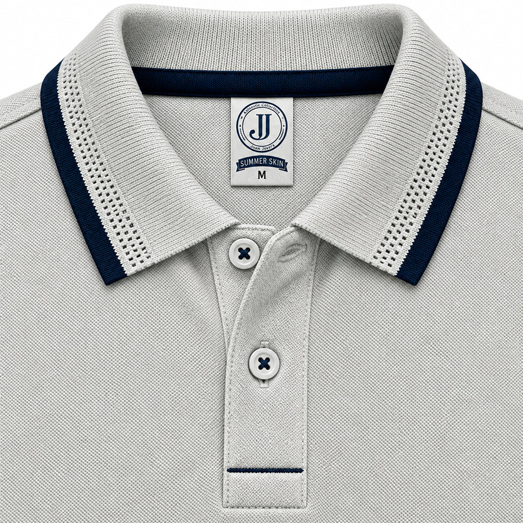 Polo Jacquard Verde Jaspe