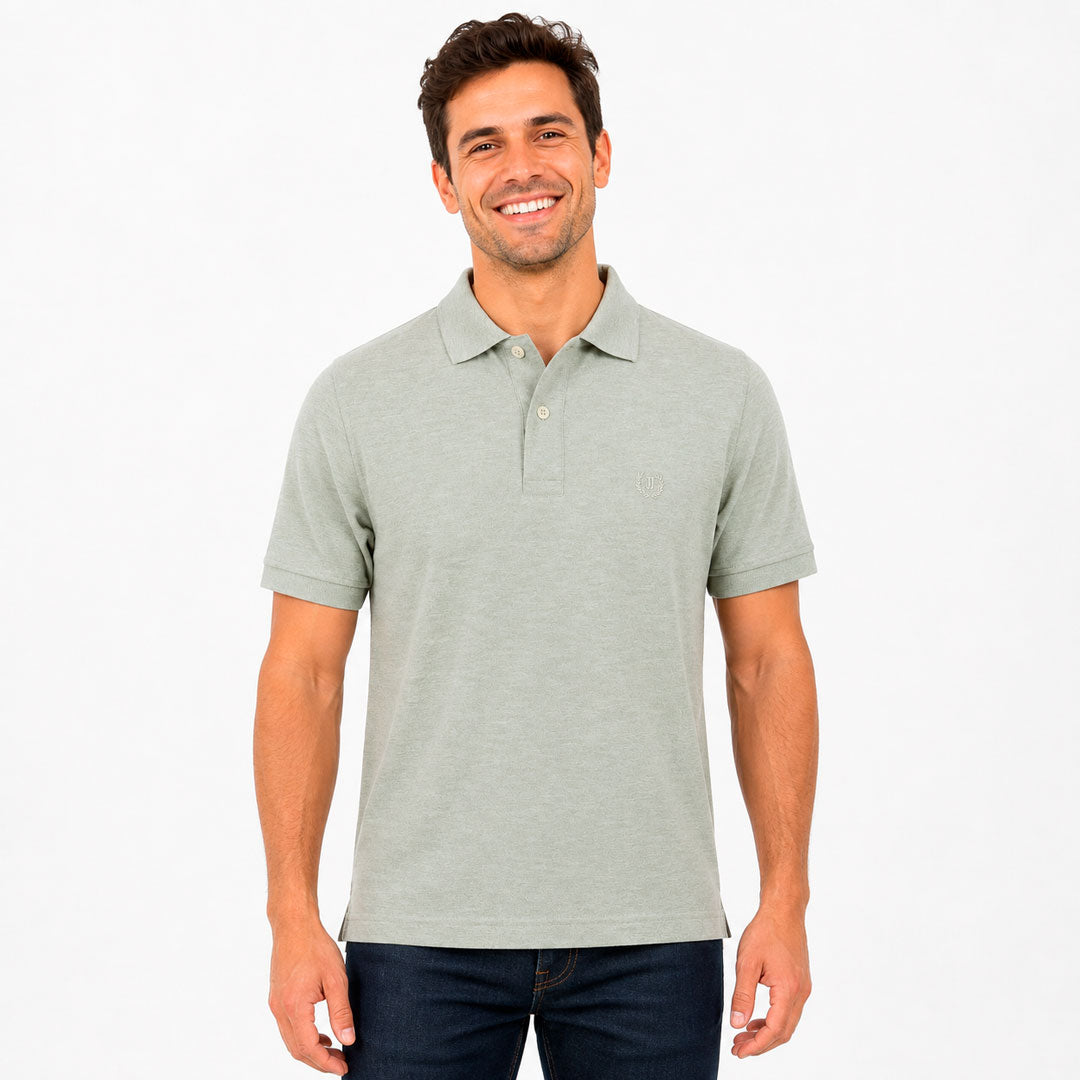Polo Piqué Verde Jaspe