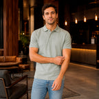 Polo Piqué Verde Jaspe