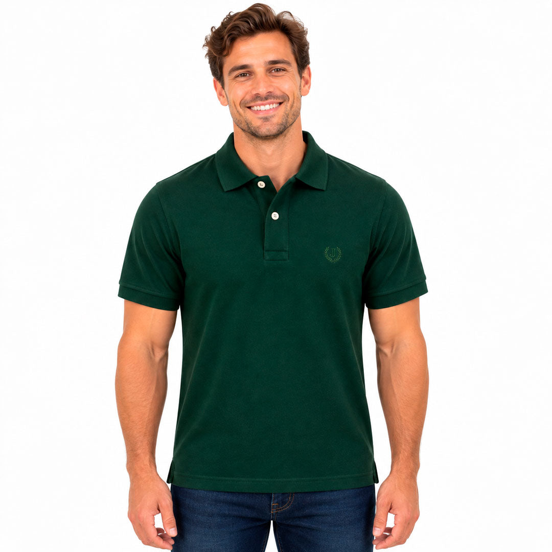 Polo Piqué Verde Oliva