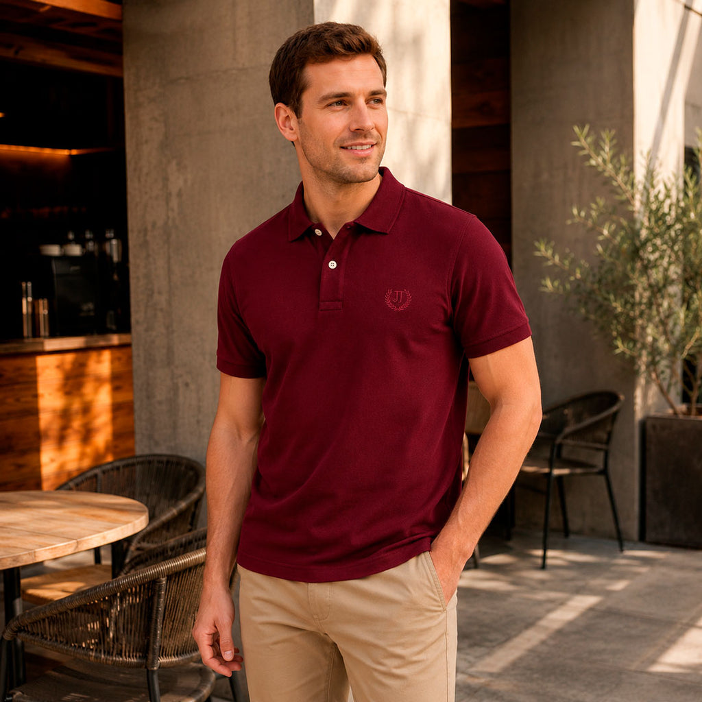 Polo Piqué Vinotinto