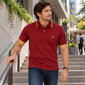 Polo Jacquard Vinotinto